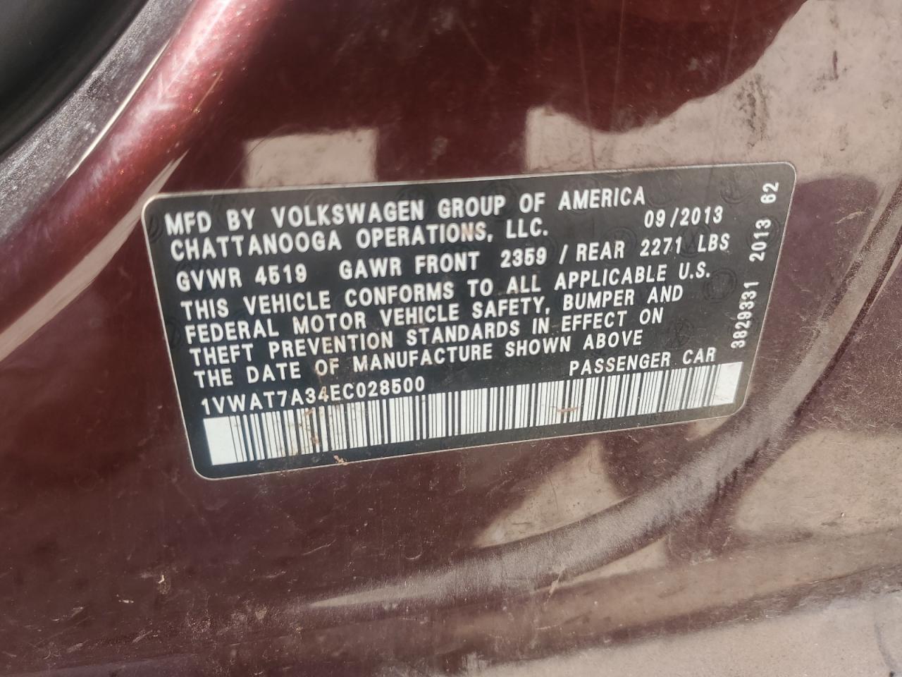 2014 Volk Passat - zdjęcie 12