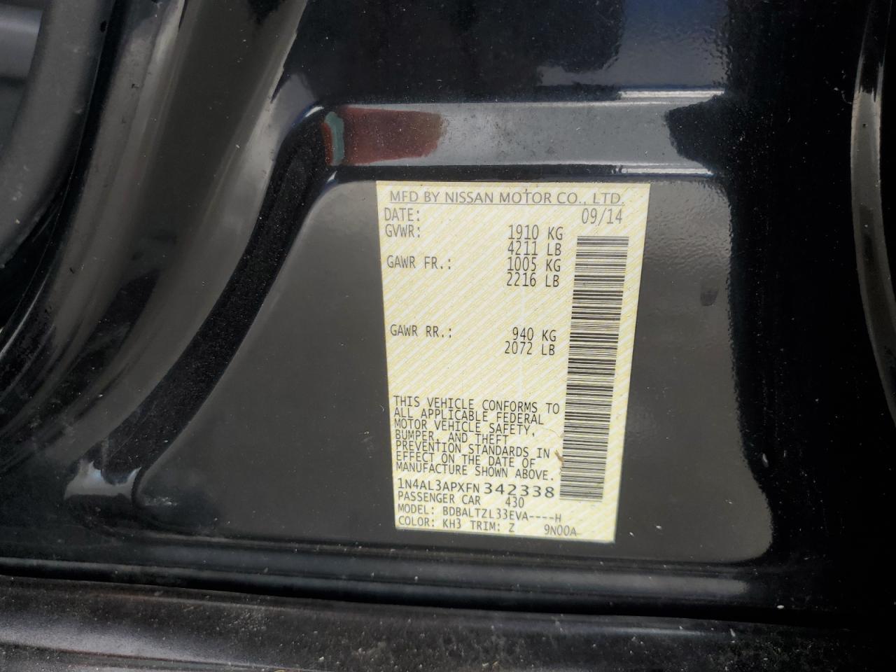2015 Nissan Altima 2.5 - zdjęcie 12