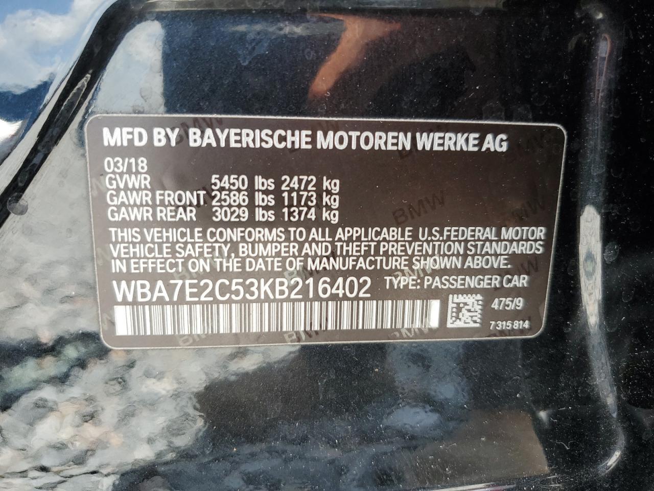 2019 BMW 740 I - zdjęcie 13