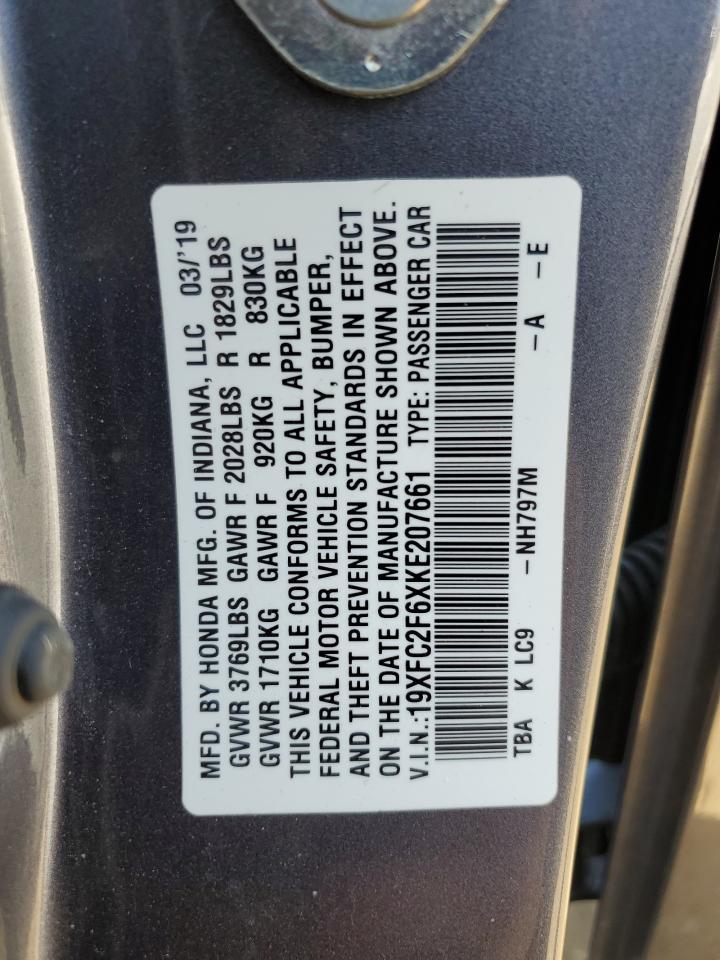 2019 Honda Civic Lx - zdjęcie 12