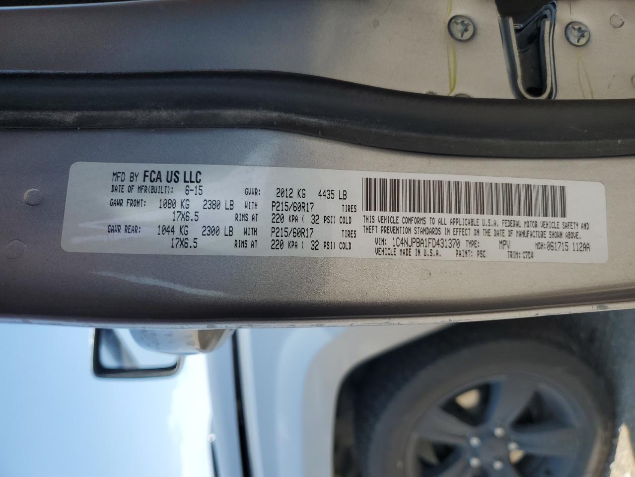 2015 Jeep Patriot Sport - zdjęcie 14