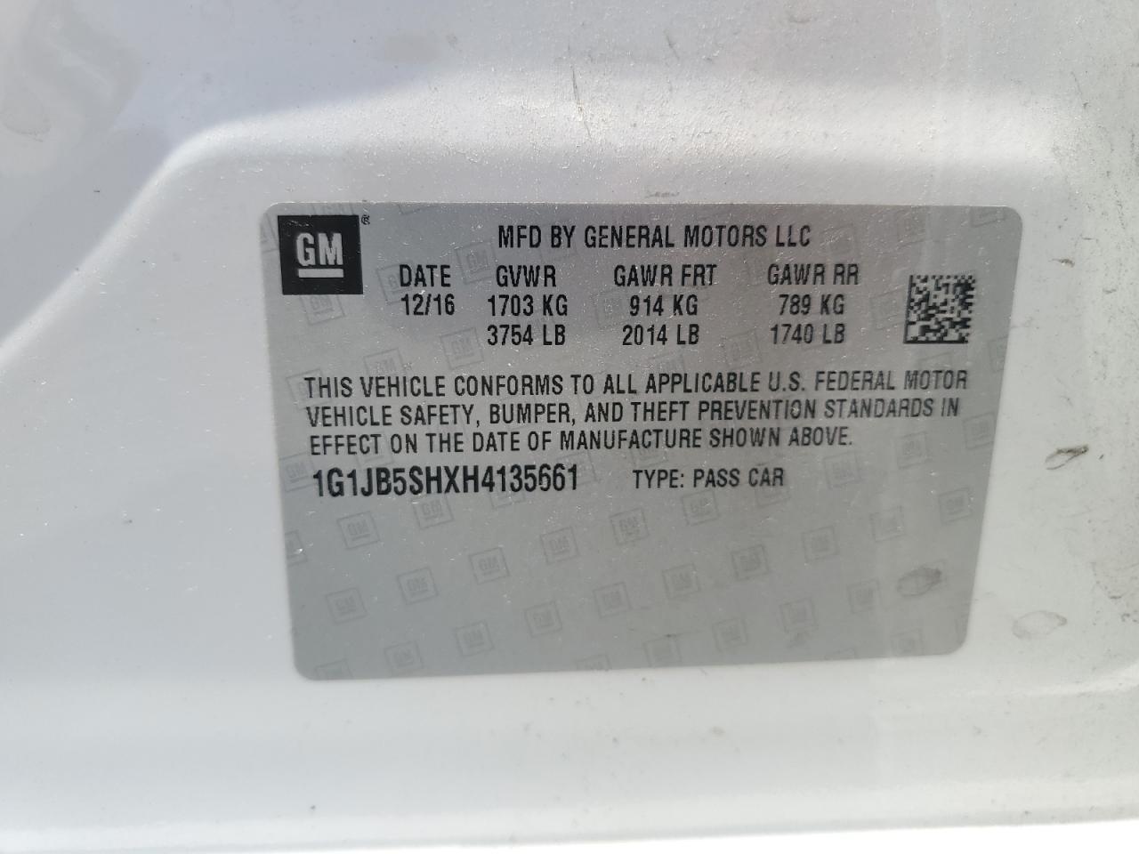 2017 Chevrolet Sonic Ls - zdjęcie 23