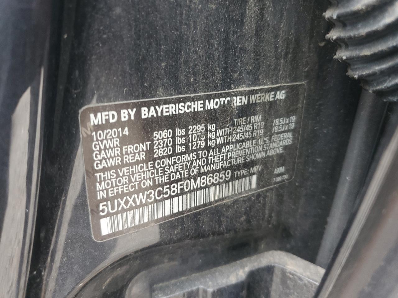 2015 BMW X4 xDrive28I - zdjęcie 13