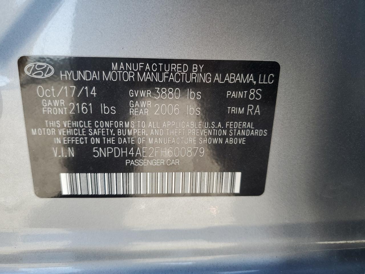 2015 Hyundai Elantra Se - zdjęcie 12