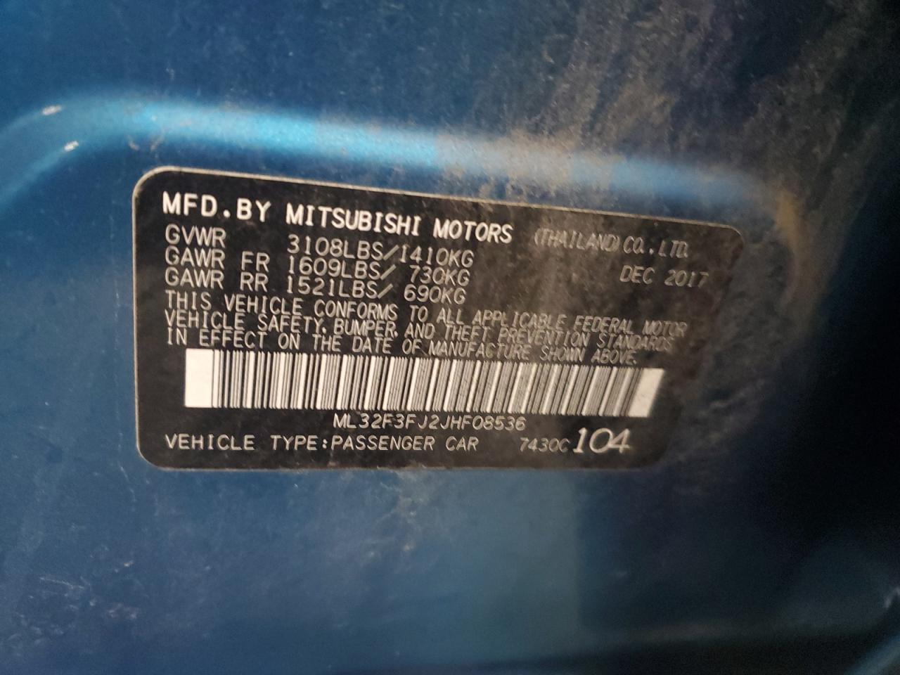2018 Mitsubishi Mirage G4 Es - zdjęcie 12