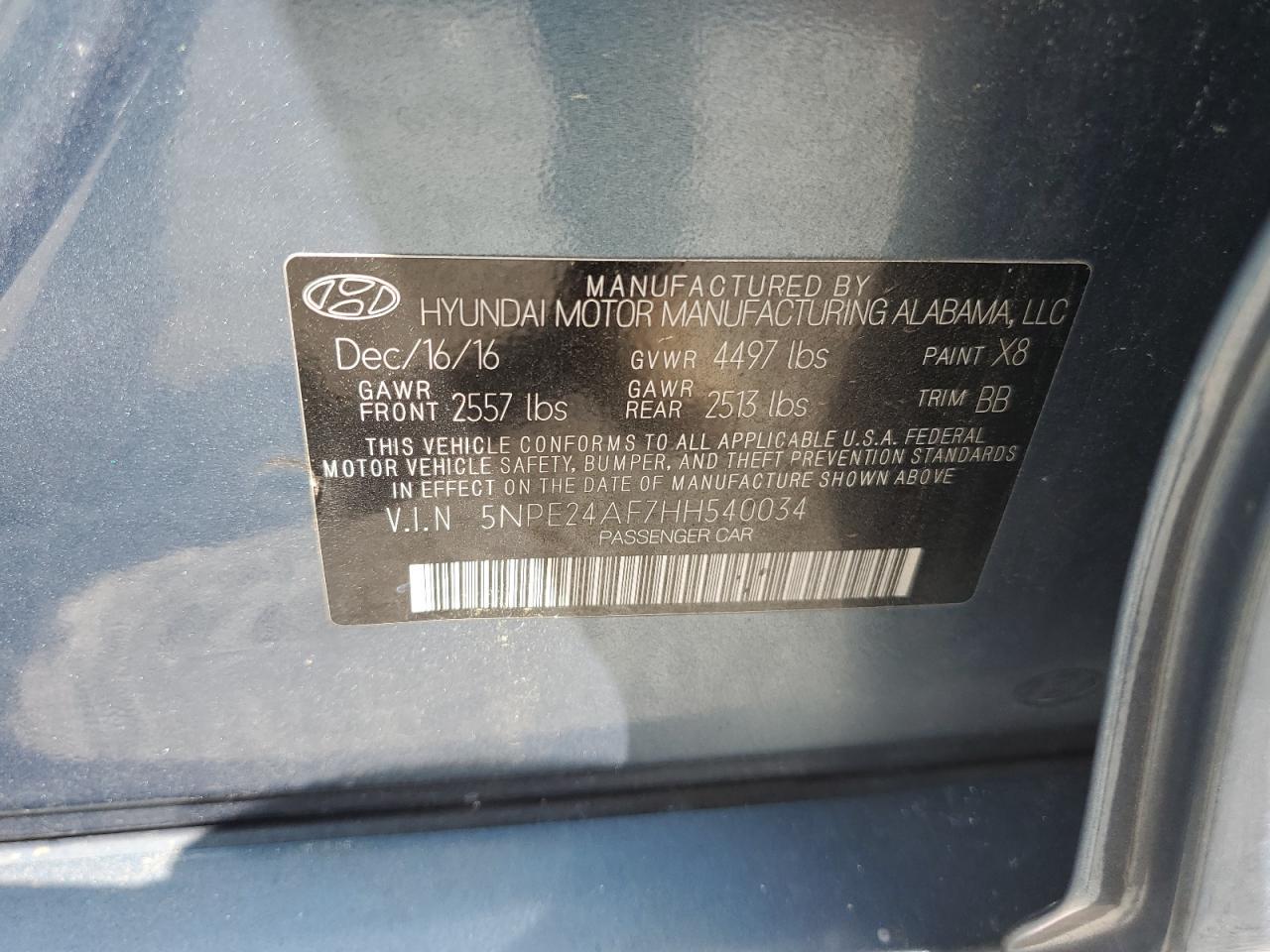 2017 Hyundai Sonata Se - zdjęcie 12