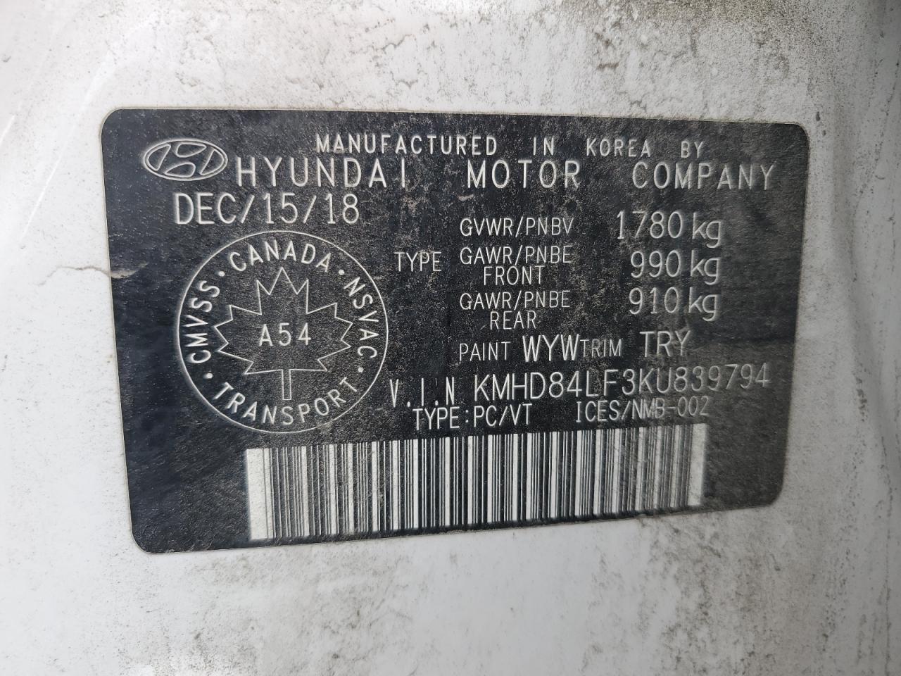2019 Hyundai Elantra Sel - zdjęcie 12