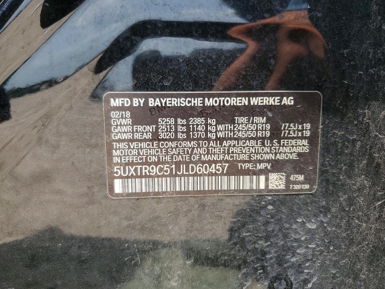 2018 BMW X3 xDrive30I - zdjęcie 13