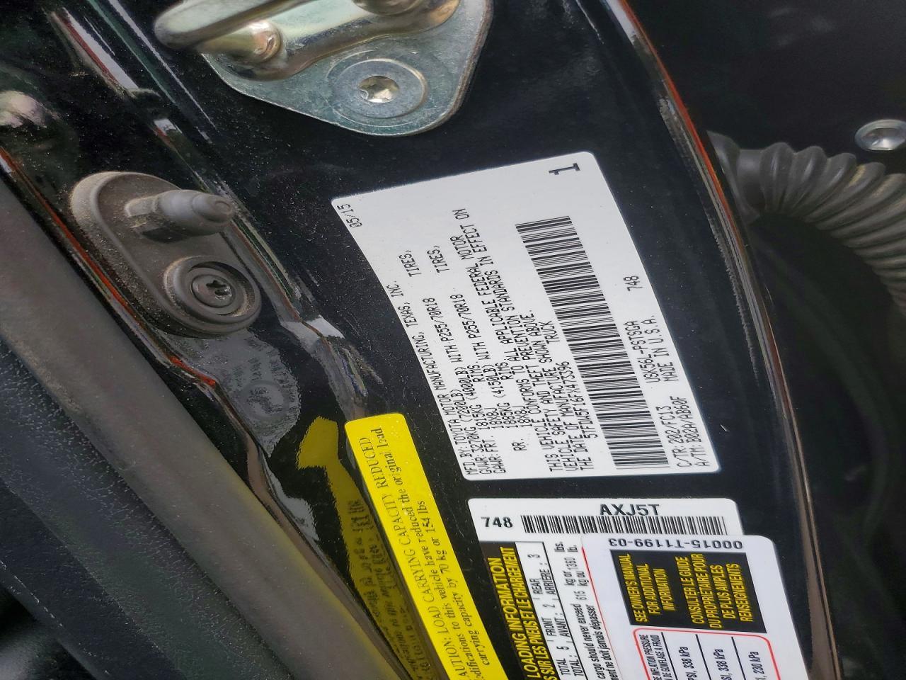 2015 Toyota Tundra Sr5 - zdjęcie 12