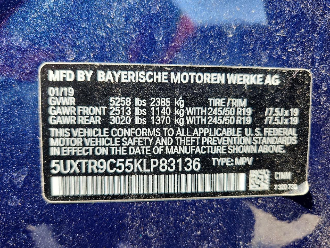 2019 BMW X3 xDrive30I - zdjęcie 13