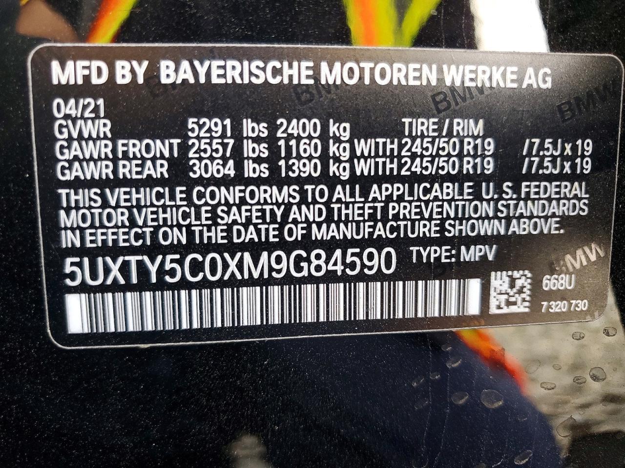 2021 BMW X3 xDrive30I - zdjęcie 14