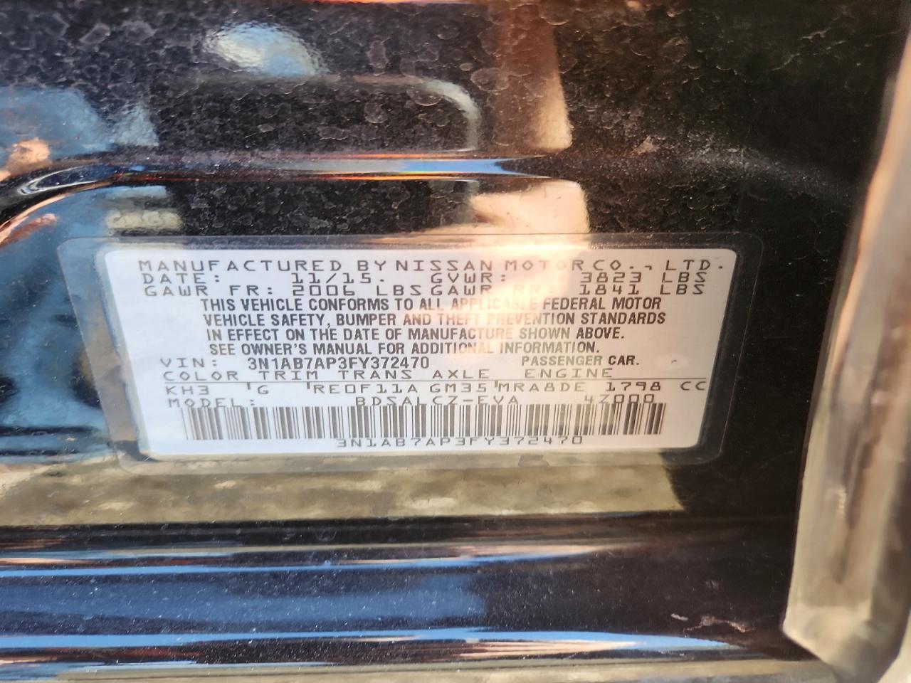 2015 Nissan Sentra - zdjęcie 14