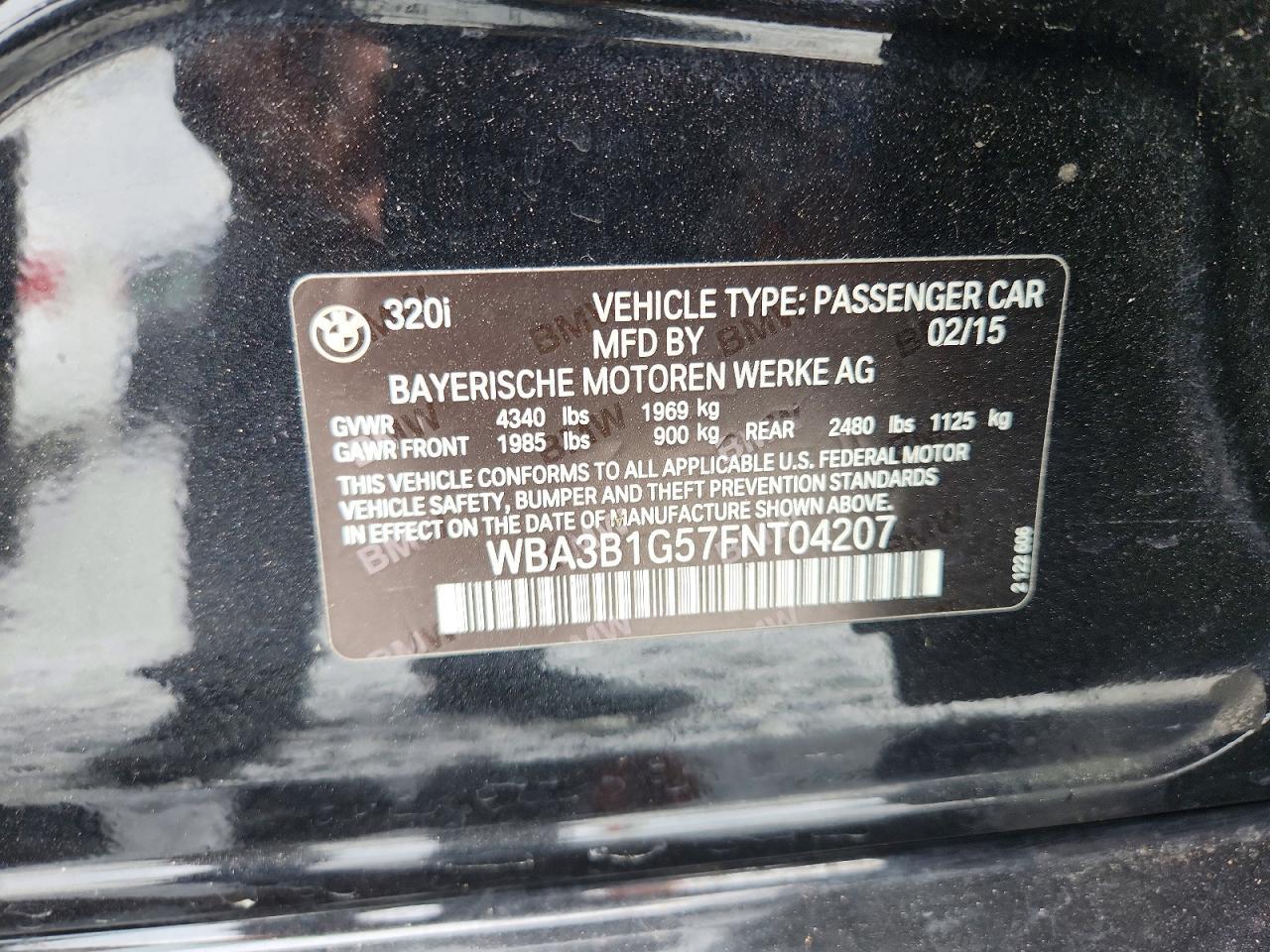 2015 BMW 320 I - zdjęcie 12