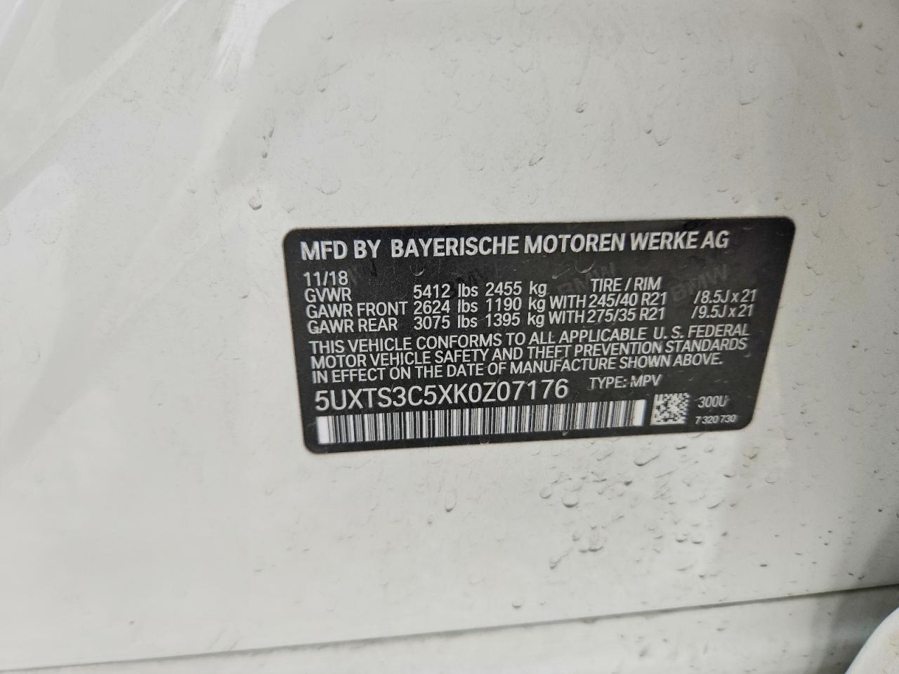 2019 BMW X3 xDrivem40I - zdjęcie 12