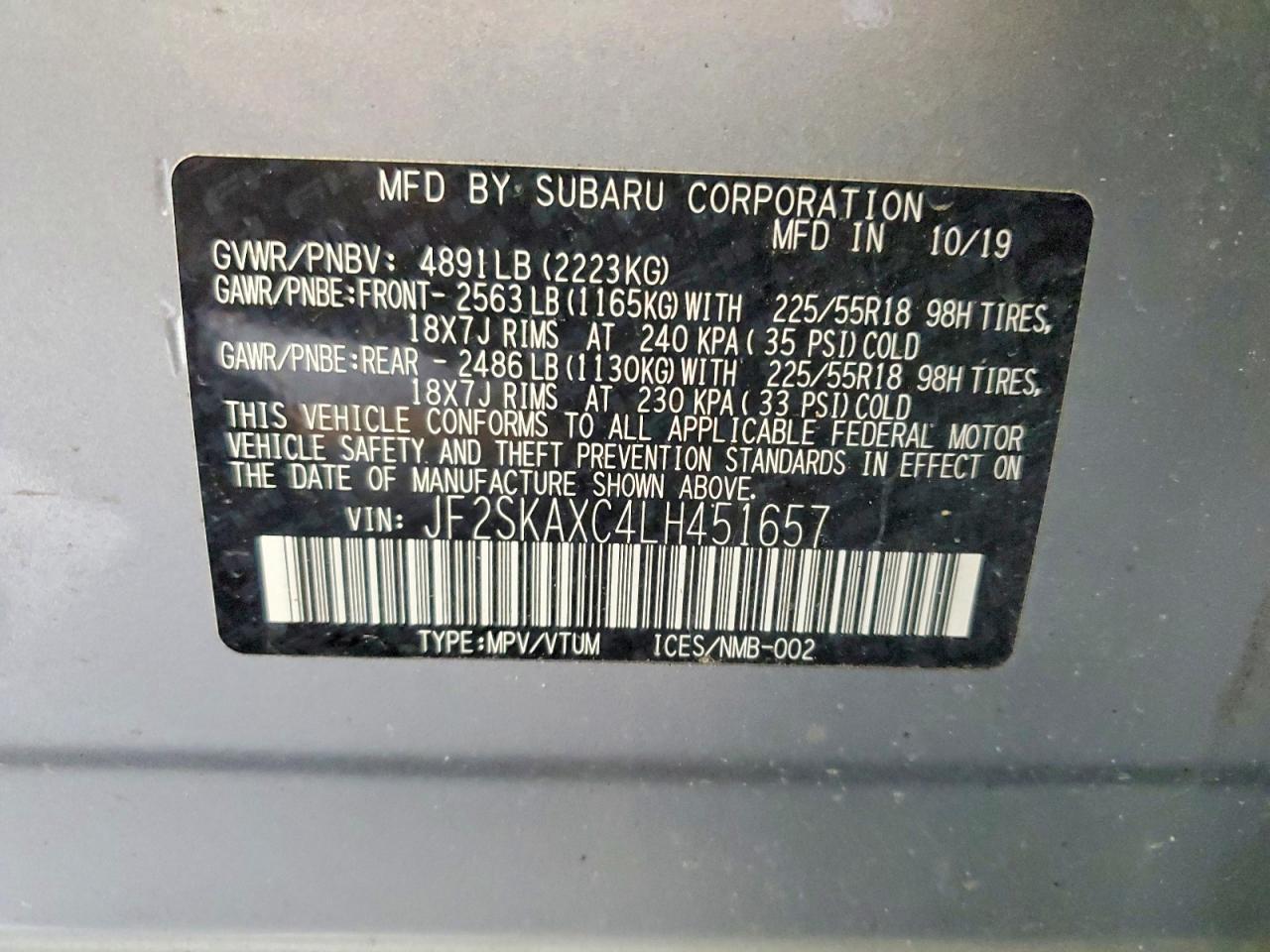2020 Subaru Forester Touring - zdjęcie 13