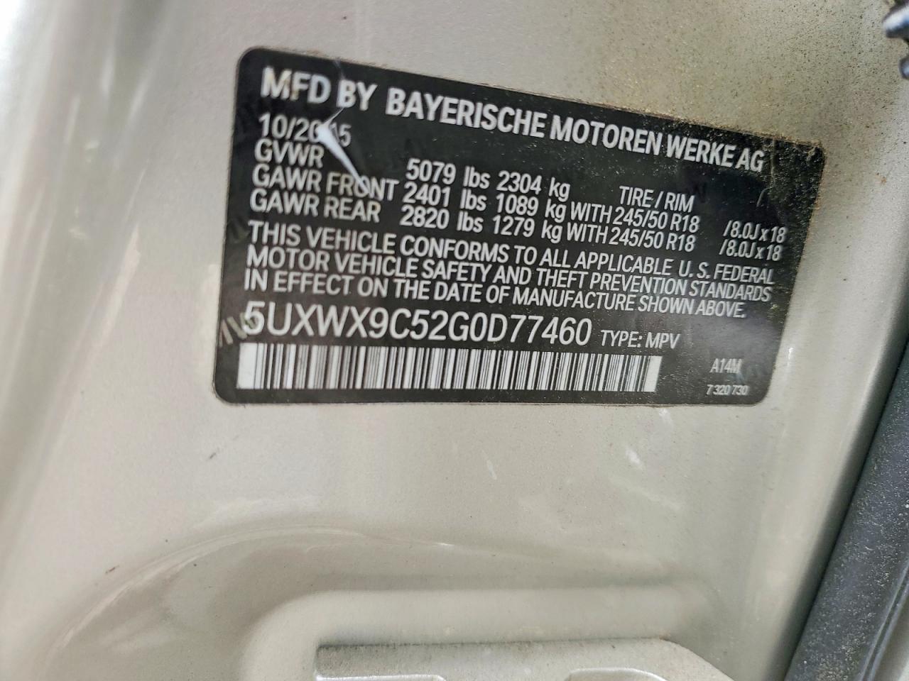 2016 BMW X3 xDrive28I - zdjęcie 12