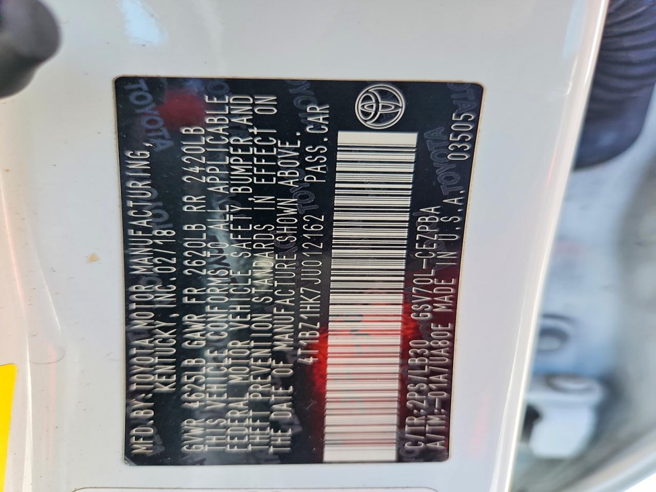 2018 Toyota Camry Xse V6 - zdjęcie 12
