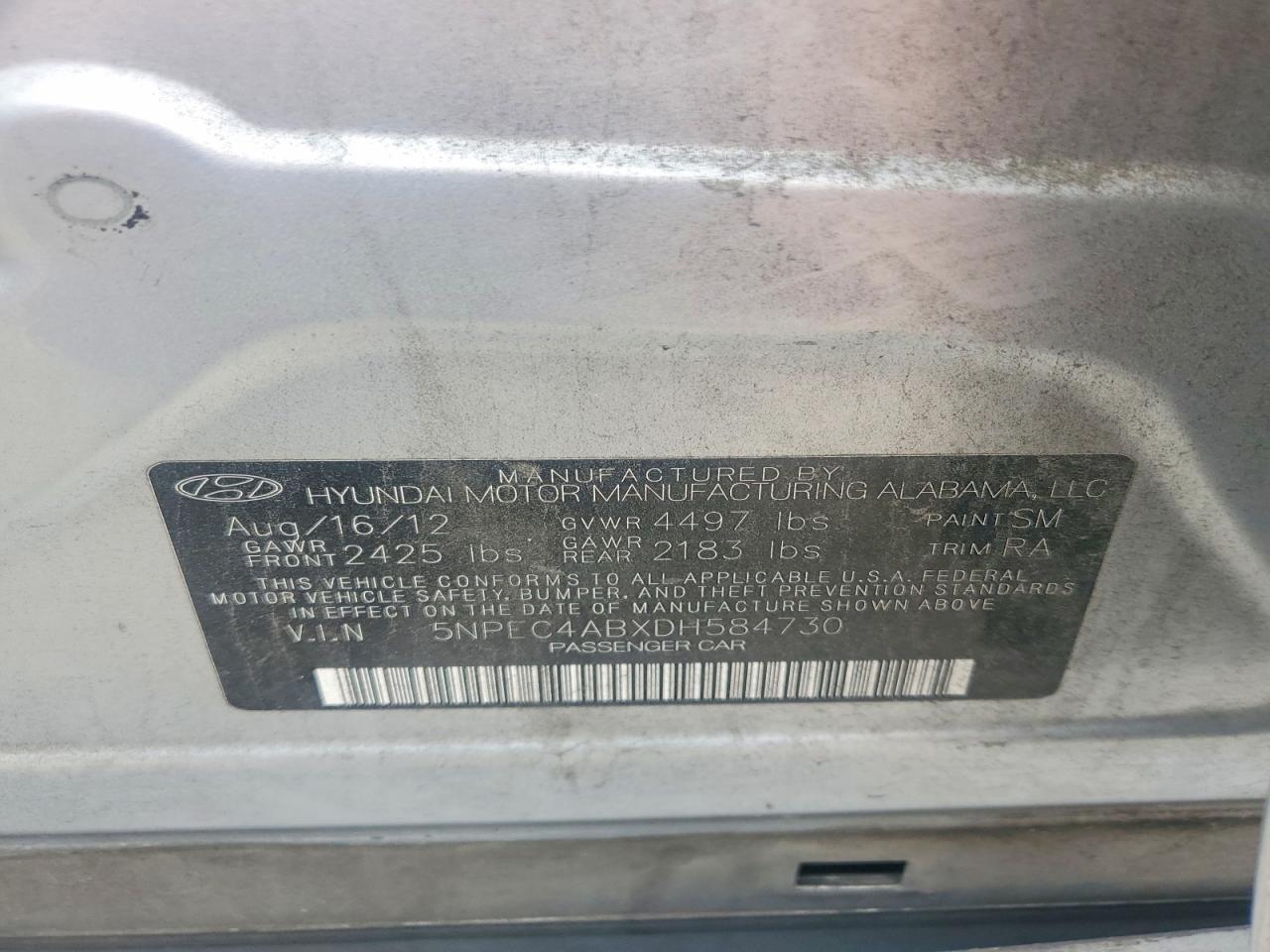 2013 Hyundai Sonata Limited 2.0T - zdjęcie 12
