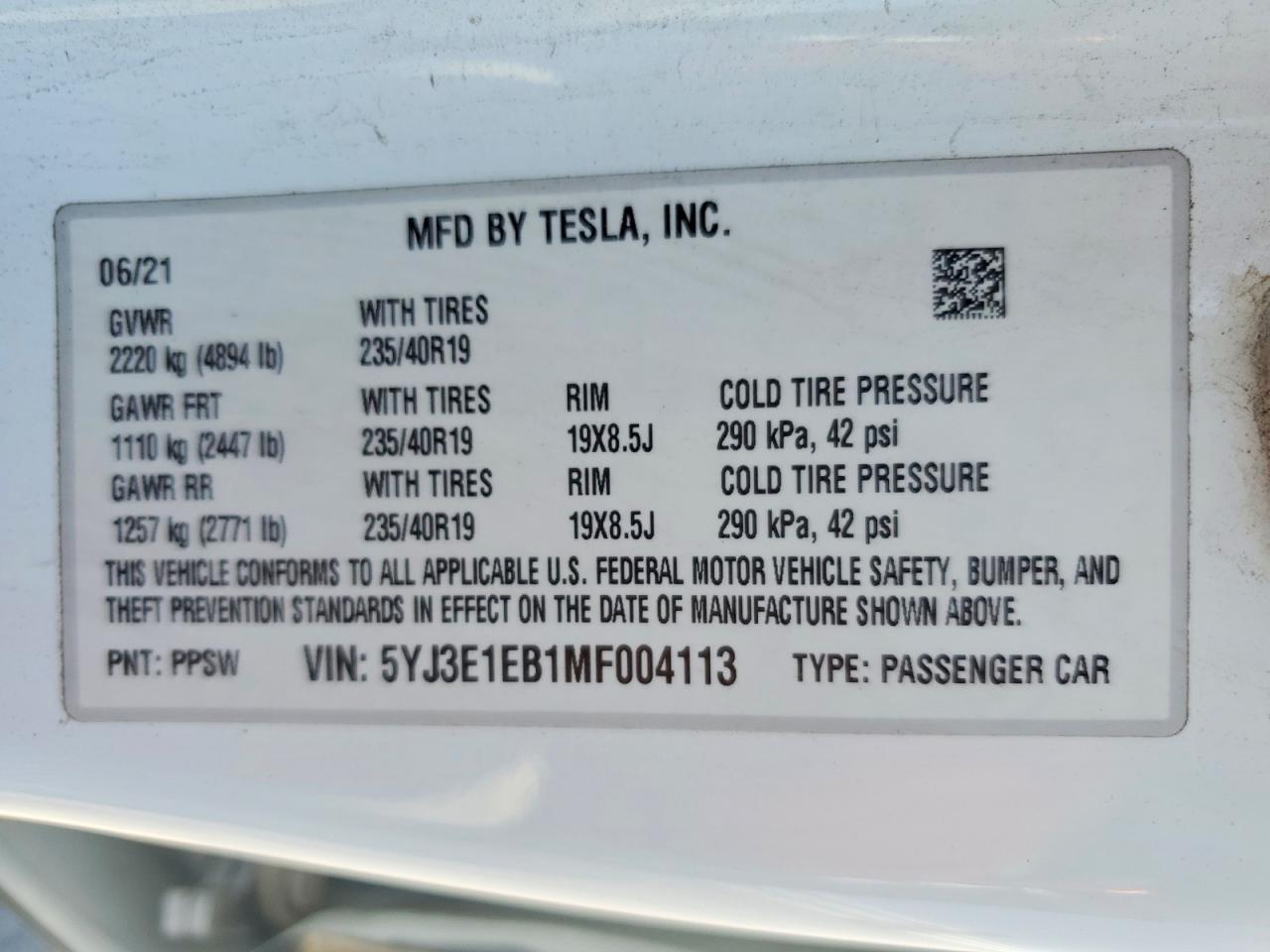 2021 Tesla Model 3 - zdjęcie 12