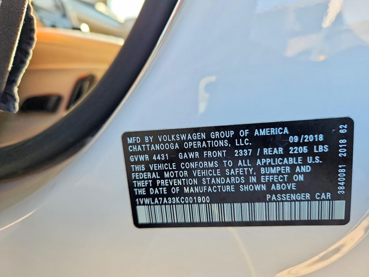 2019 Volkswagen Passat Wolfsburg - zdjęcie 13