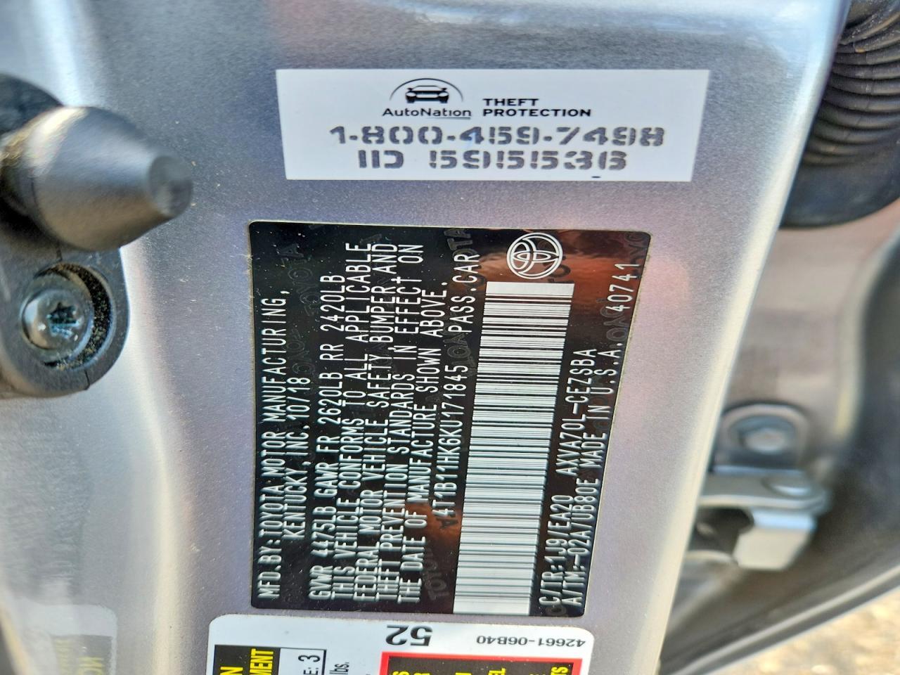2019 Toyota Camry Se - zdjęcie 12