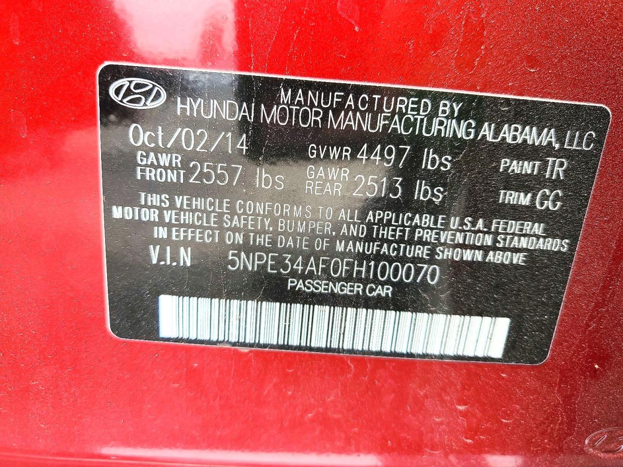 2015 Hyundai Sonata Sport - zdjęcie 12