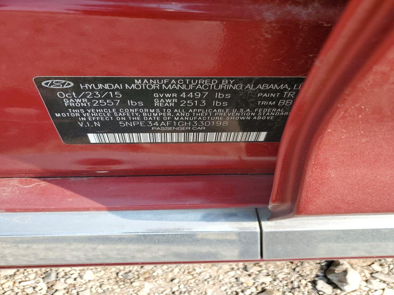 2016 Hyundai Sonata Limited - zdjęcie 12