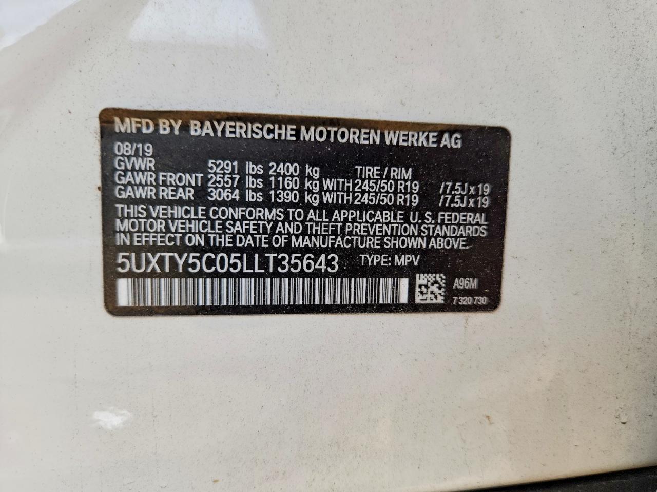 2020 BMW X3 xDrive30I - zdjęcie 12
