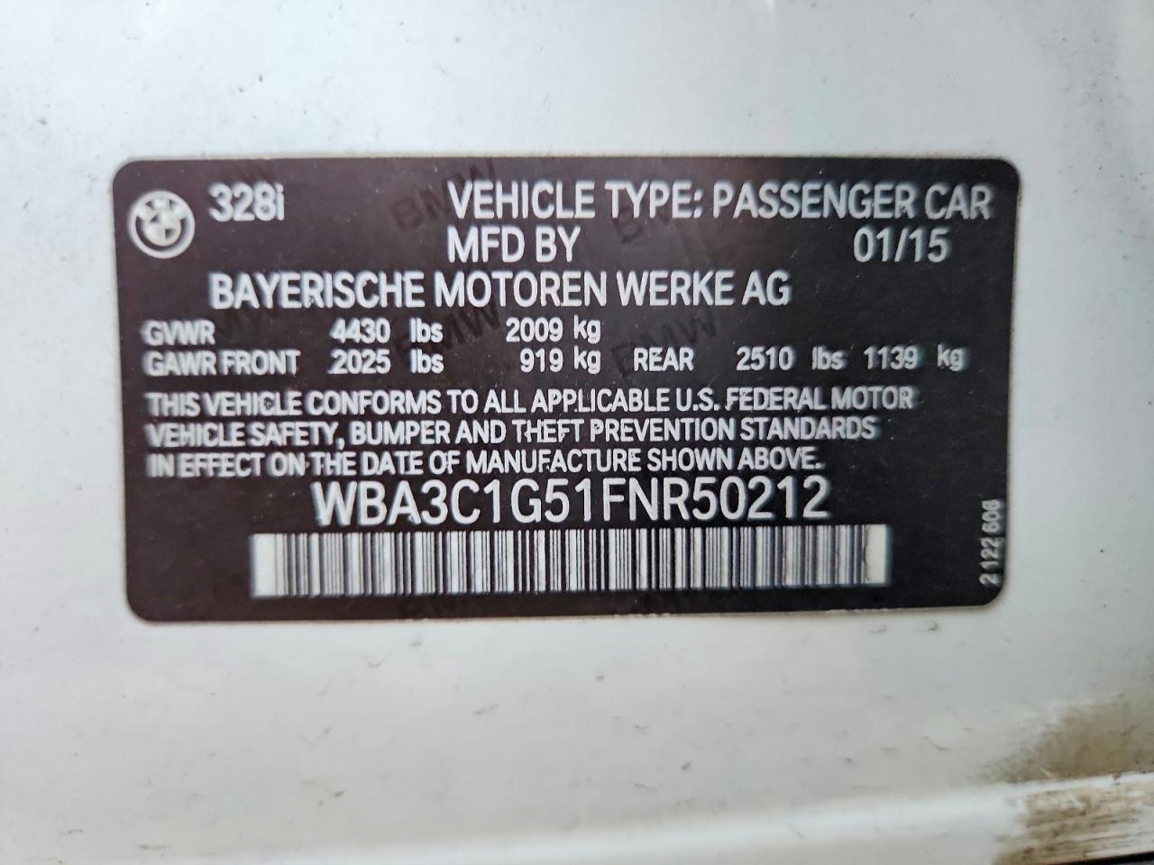 2015 BMW 328 I Sulev - zdjęcie 12