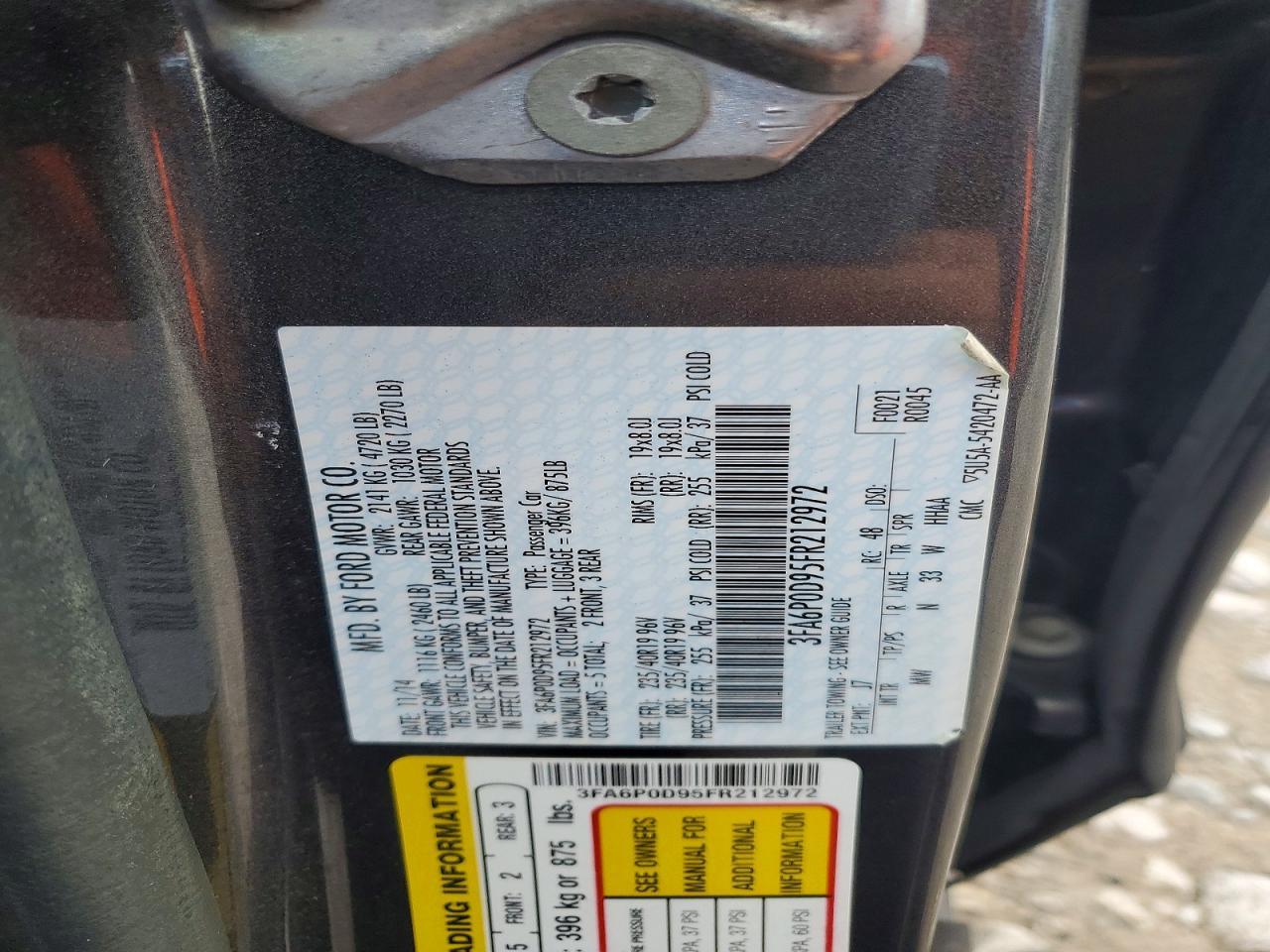 2015 Ford Fusion Titanium - zdjęcie 12