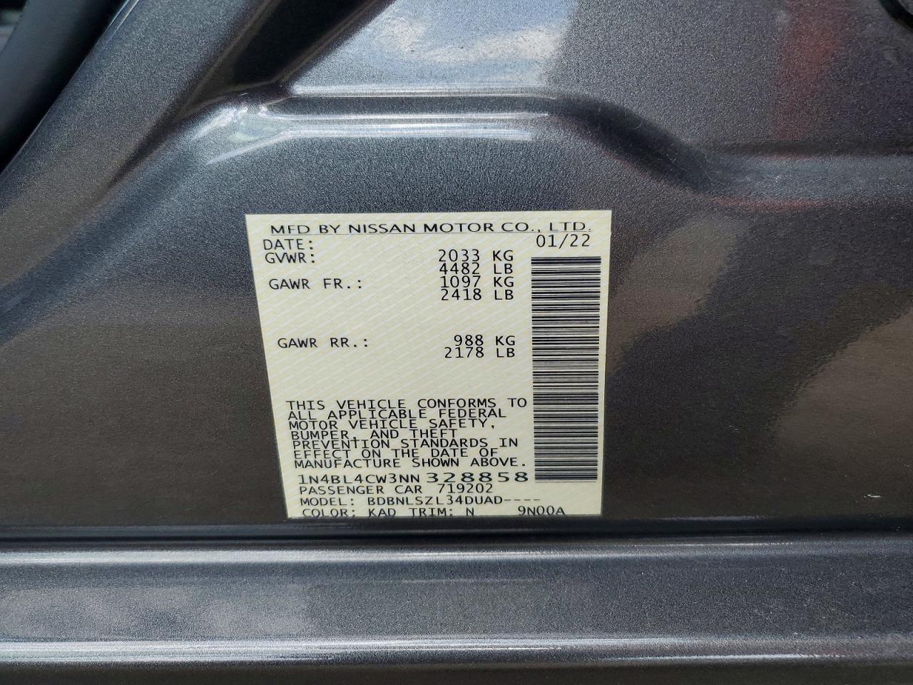 2022 Nissan Altima Sr - zdjęcie 12