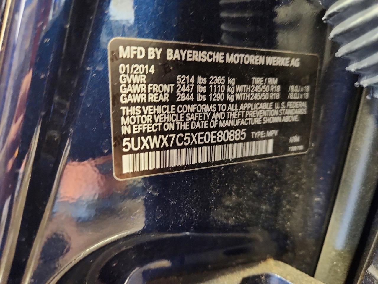 2014 BMW X3 xDrive35I - zdjęcie 13