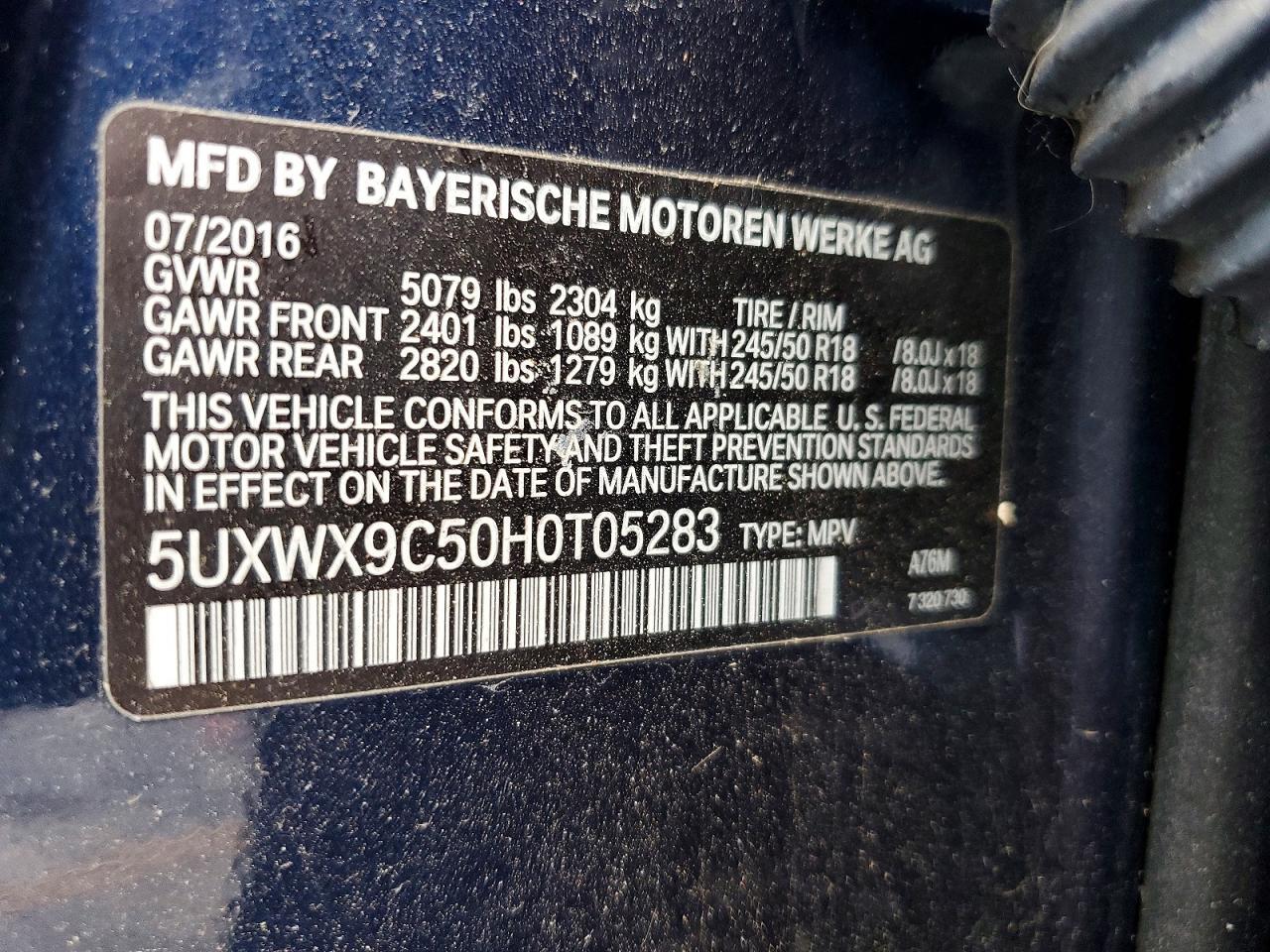 2017 BMW X3 xDrive28I - zdjęcie 13