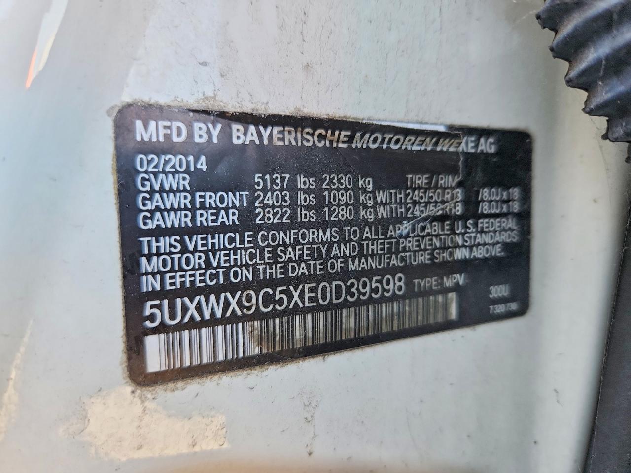 2014 BMW X3 xDrive28I - zdjęcie 12