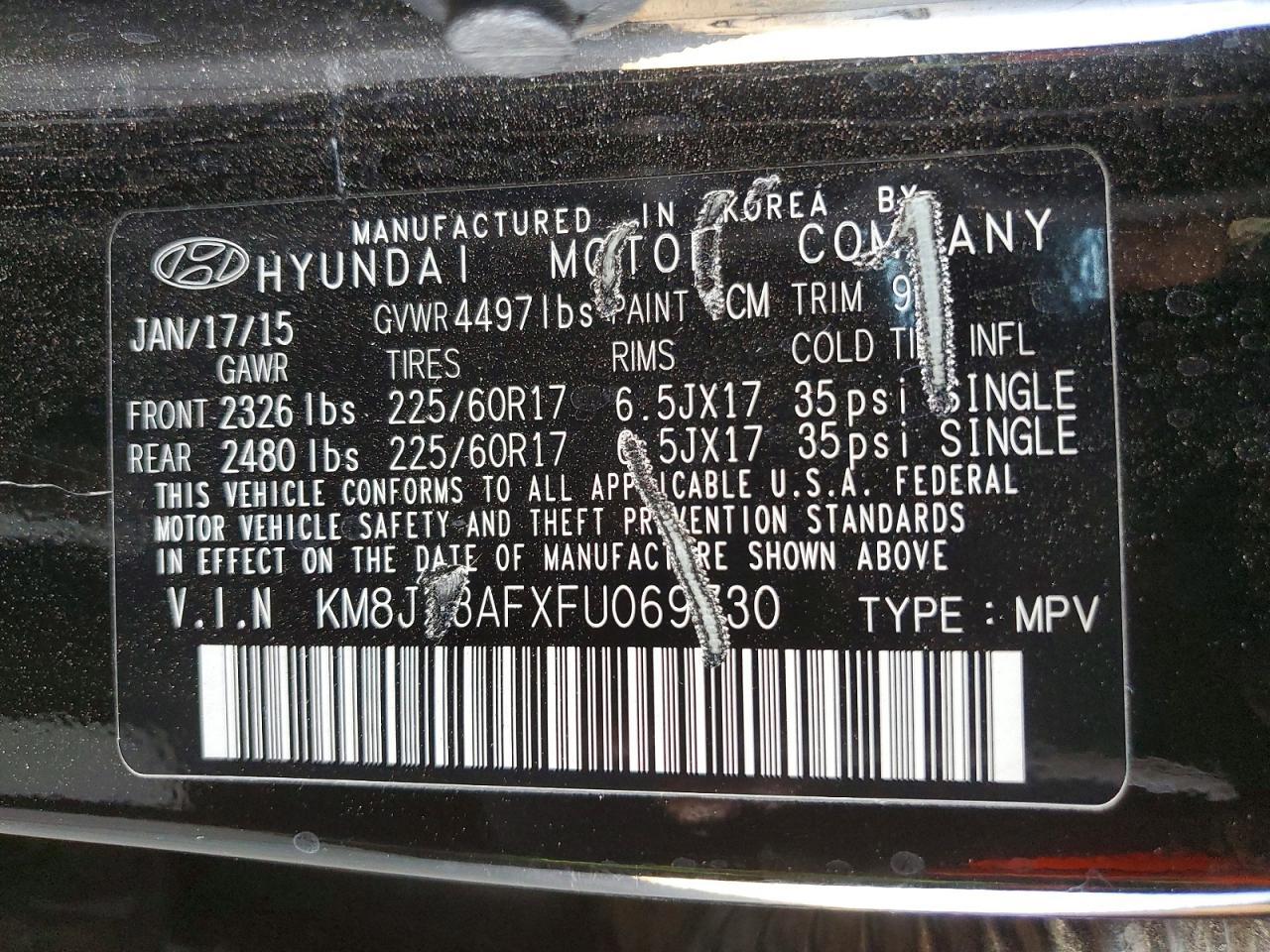 2015 Hyundai Tucson Gls - zdjęcie 12