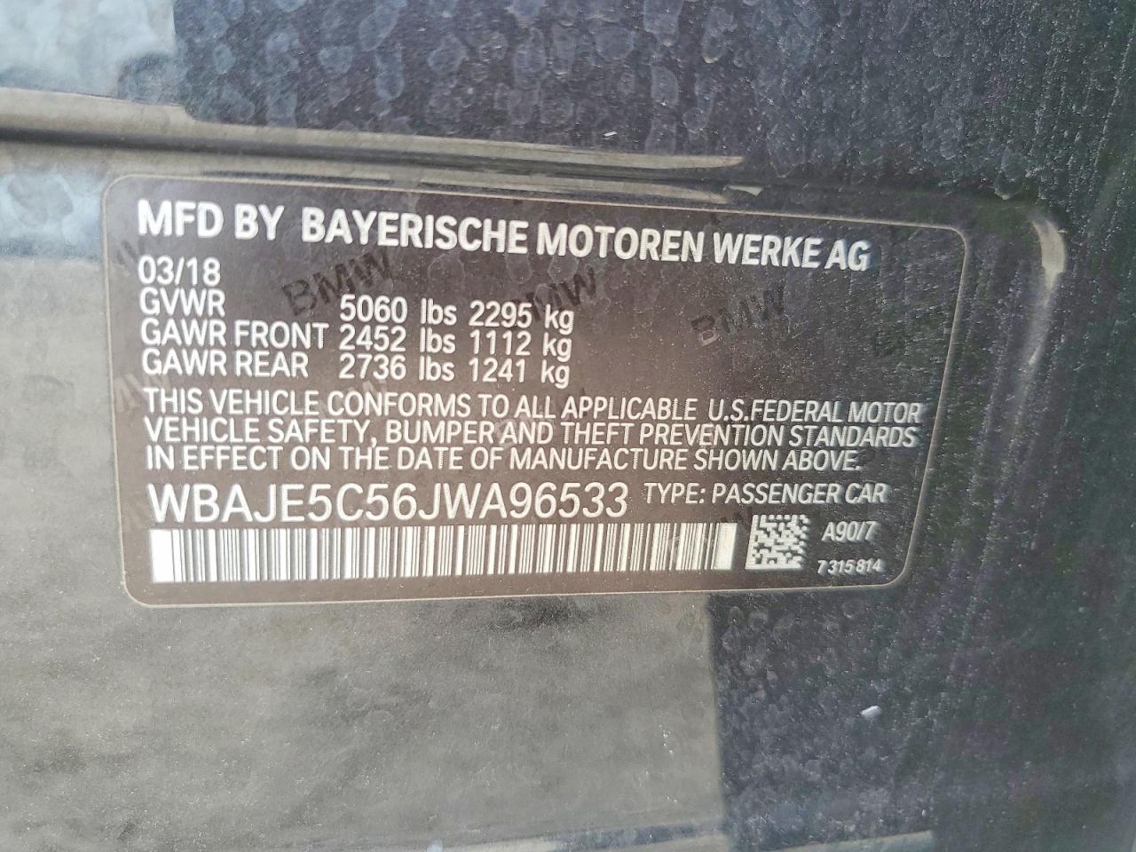 2018 BMW 540 I - zdjęcie 12