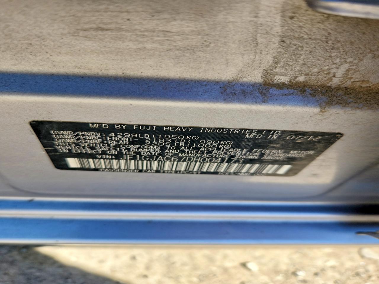 2013 Subaru Impreza Premium - zdjęcie 12