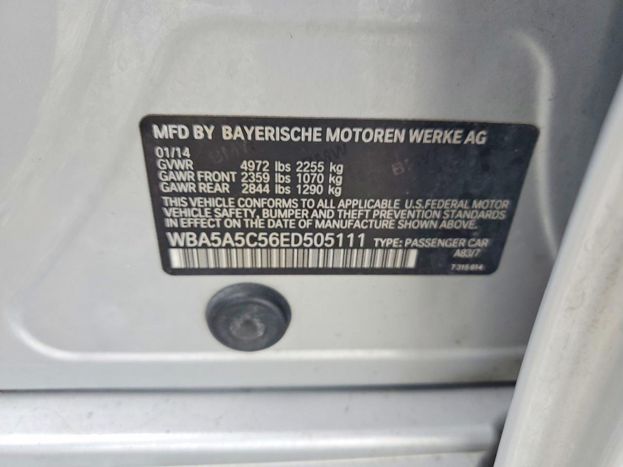 2014 BMW 528 I - zdjęcie 12