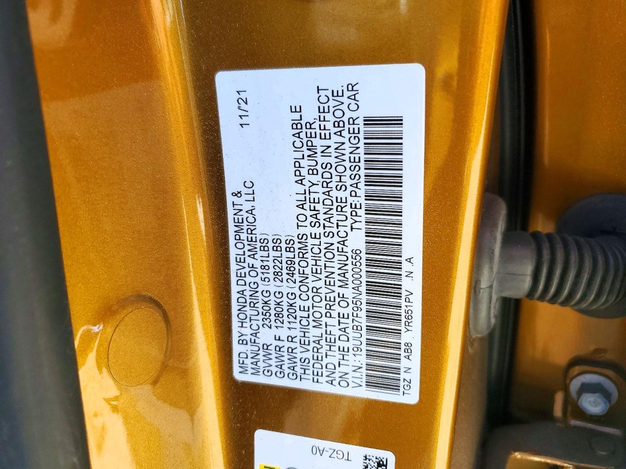 2022 Acura Tlx Type S - zdjęcie 12
