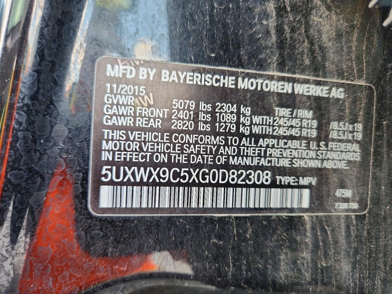 2016 BMW X3 xDrive28I - zdjęcie 13