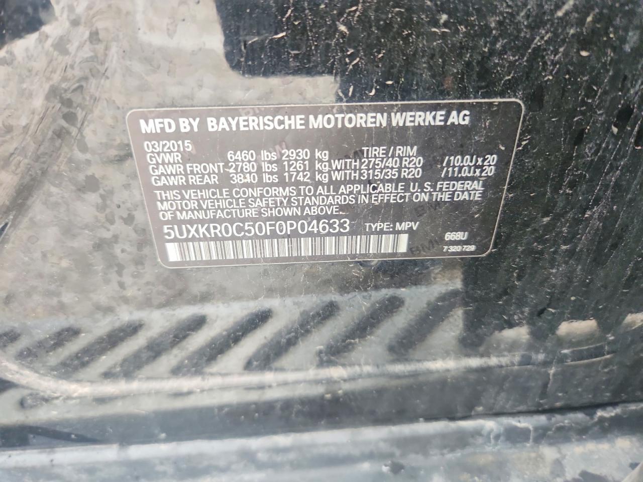 2015 BMW X5 xDrive35I - zdjęcie 13