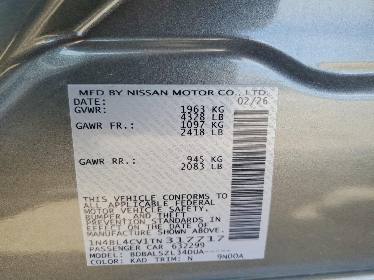 2026 Nissan Altima Sr - zdjęcie 13
