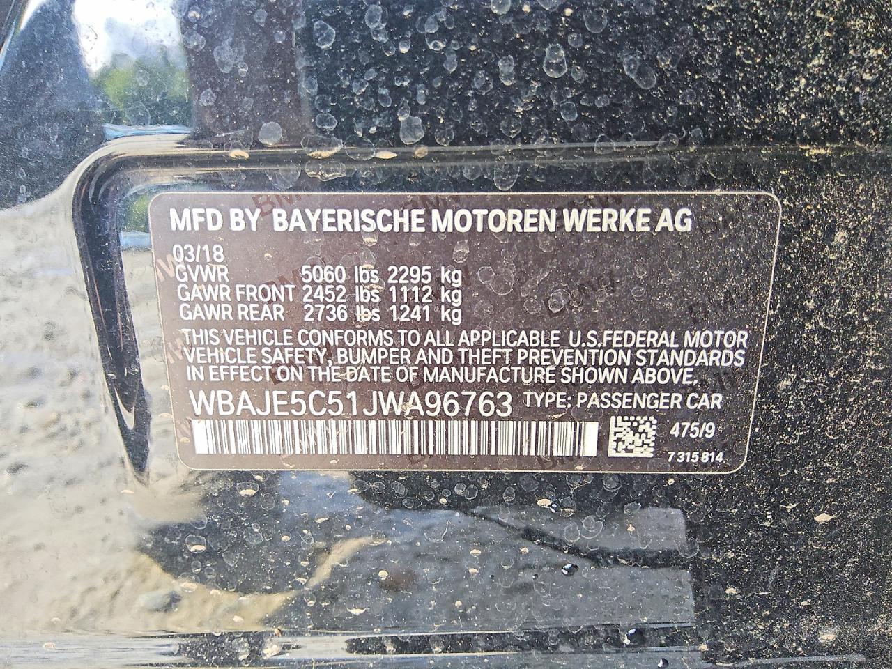 2018 BMW 540 I - zdjęcie 12