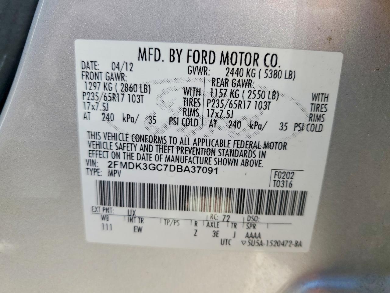 2013 Ford Edge Se - zdjęcie 13