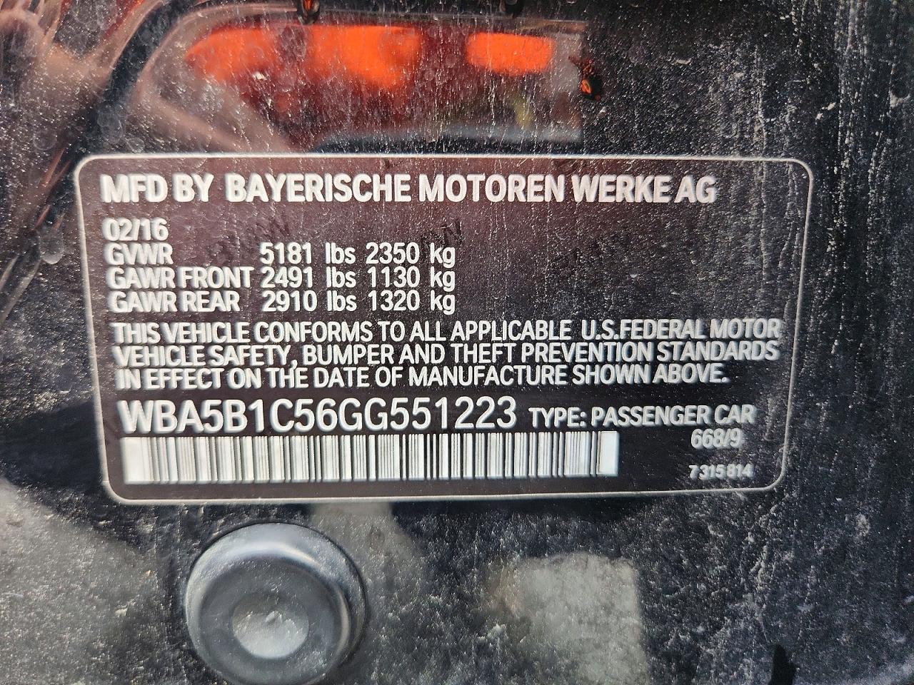 2016 BMW 535 I - zdjęcie 13