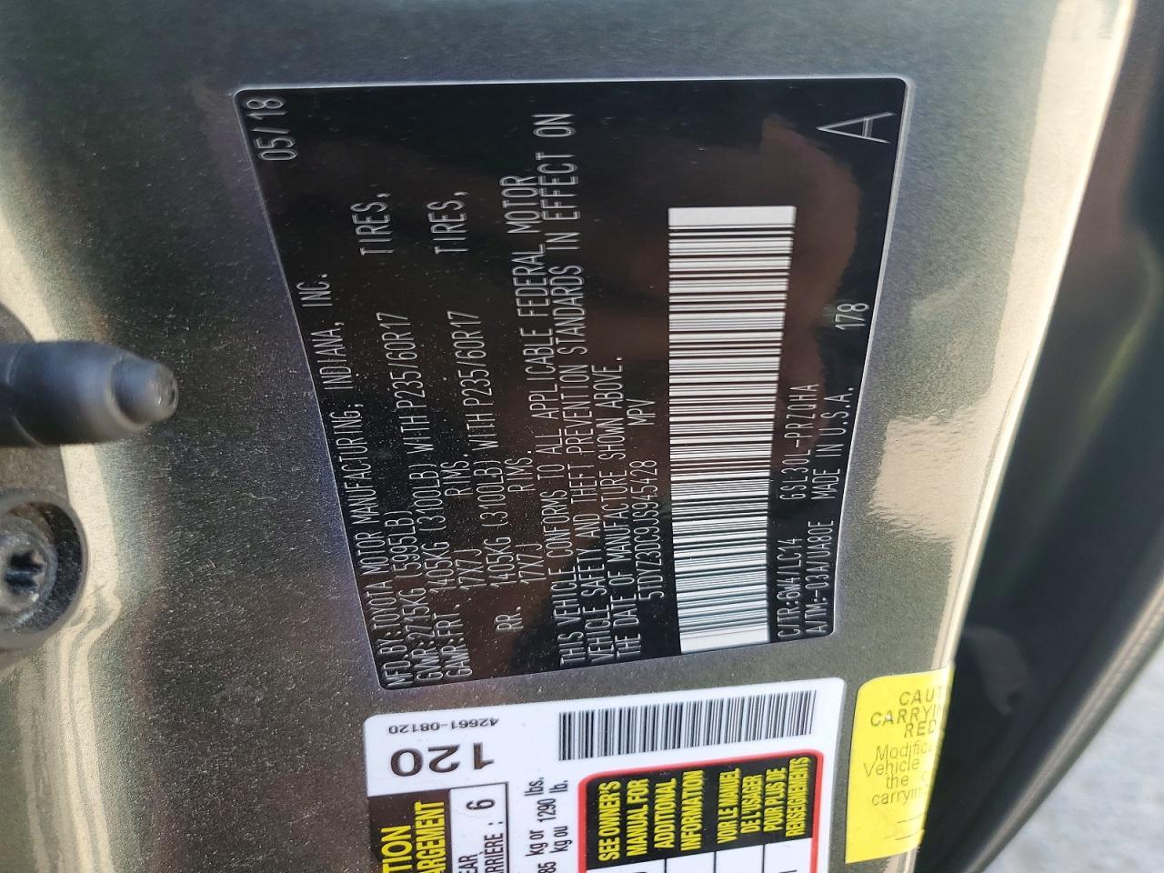 2018 Toyota Sienna Xle 8-Passenger - zdjęcie 13