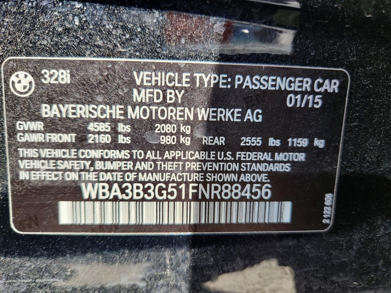 2015 BMW 328 Xi - zdjęcie 12
