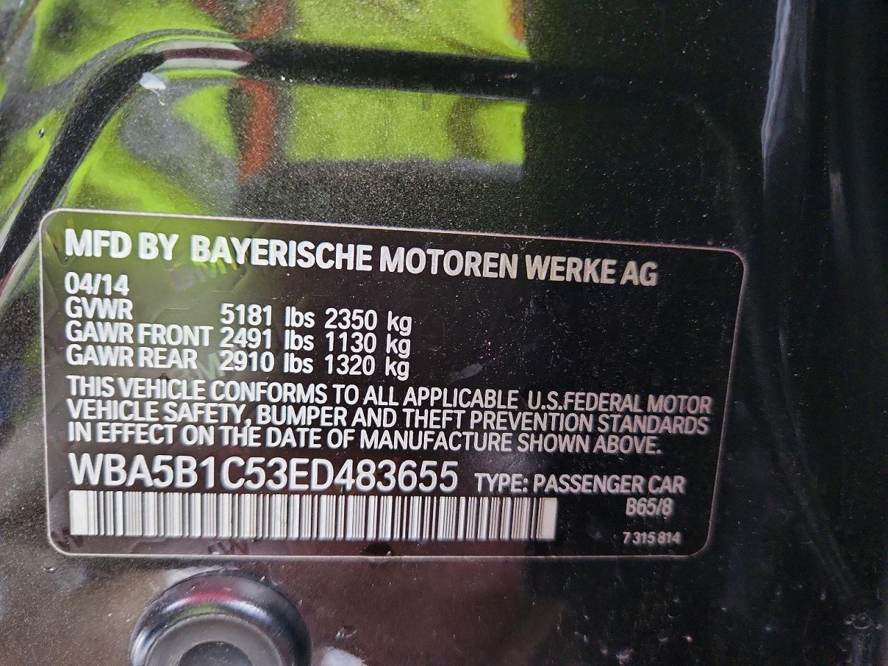 2014 BMW 535 I - zdjęcie 13