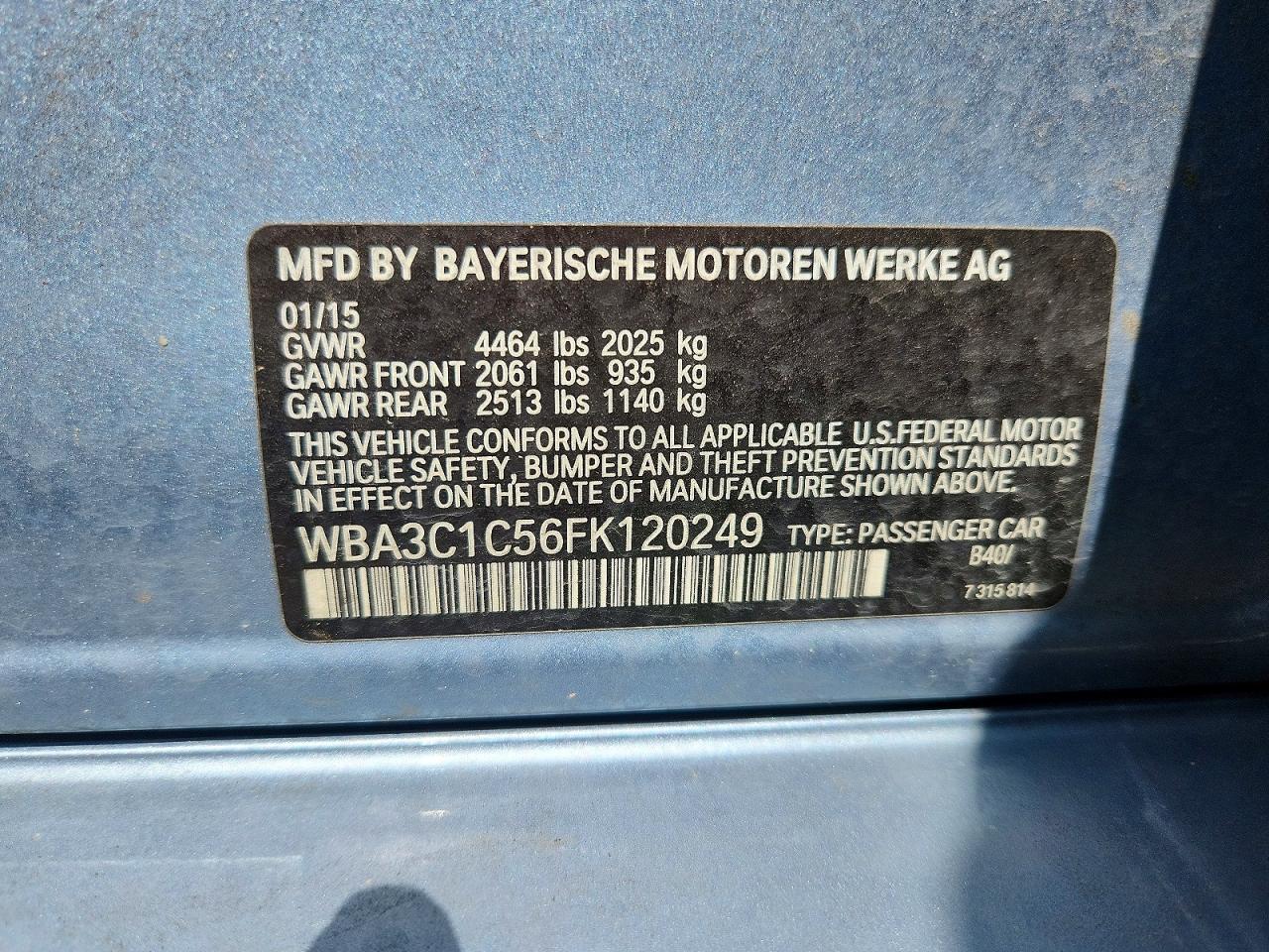 2015 BMW 328 I Sulev - zdjęcie 12