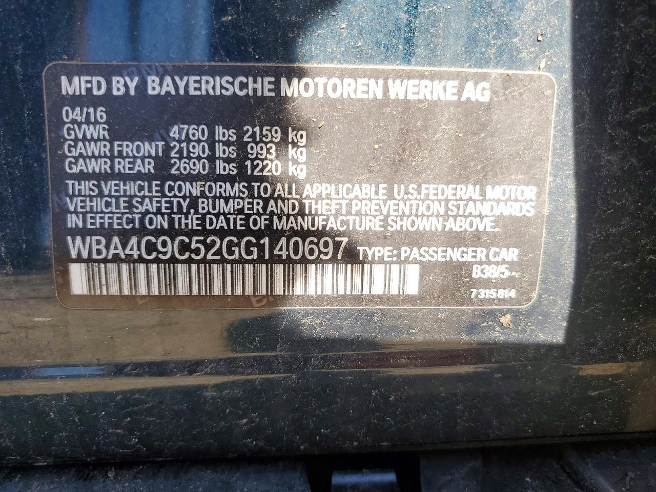 2016 BMW Seria 4 428i - zdjęcie 12